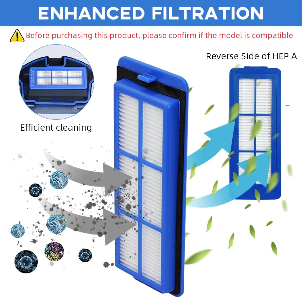 Verilux Replacement Accessories for Eufy RoboVac, Includes 4Pcs Unibody Filters, 4 Side Brushes, 1 Rolling Brush and 1 Cleaning Brush, Compatible with 11S Max, 15C Max, 30C Max, G20, G30, G30 Edge Verilux Replacement Accessories for Eufy RoboVac, Includes 4Pcs Unibody Filters, 4 Side Brushes, 1 Rolling Brush and 1 Cleaning Brush, Compatible with 11S Max, 15C Max, 30C Max, G20, G30, G30 Edge